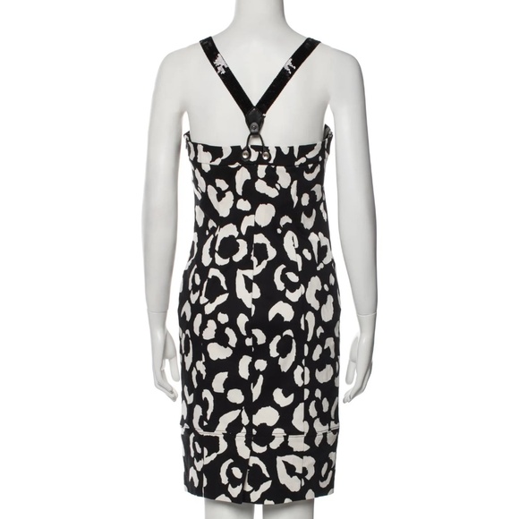 Moschino Jeans Printed Knee-Length Dress - size 8 - Picture 3 of 5